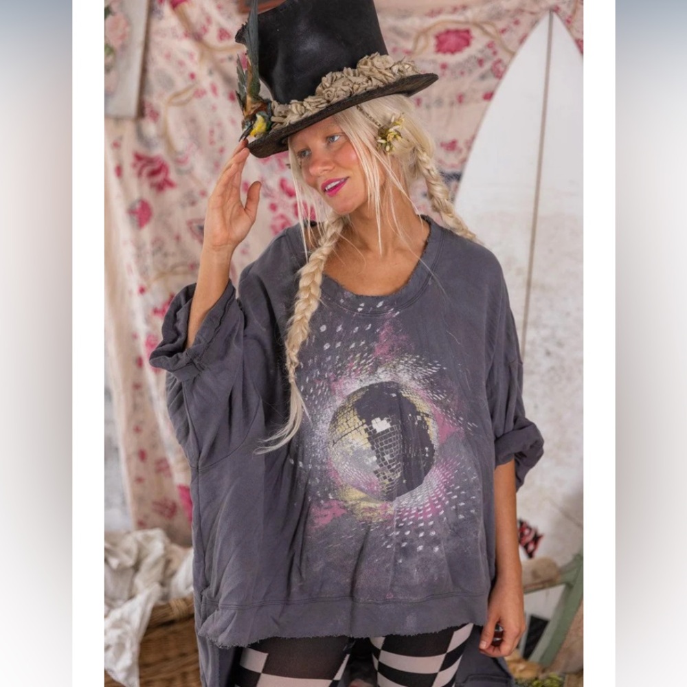 Magnolia Pearl🪩 Hi Lo Disco Ora Francis Sweatshirt